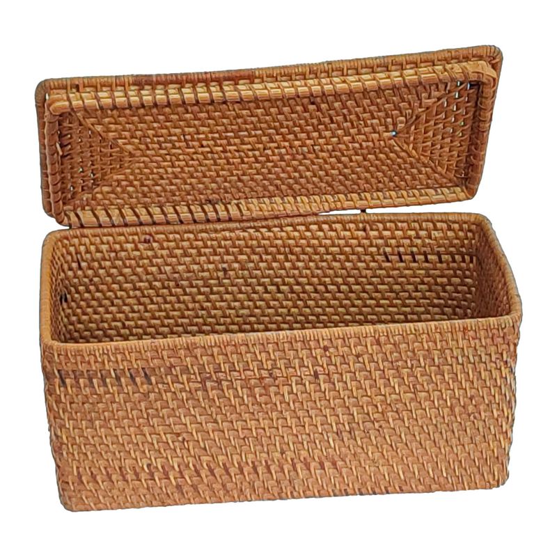 Decorative Rattan Rectangular Basket Lid