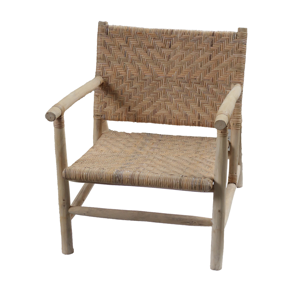 Wooden Rattan Chair Natural