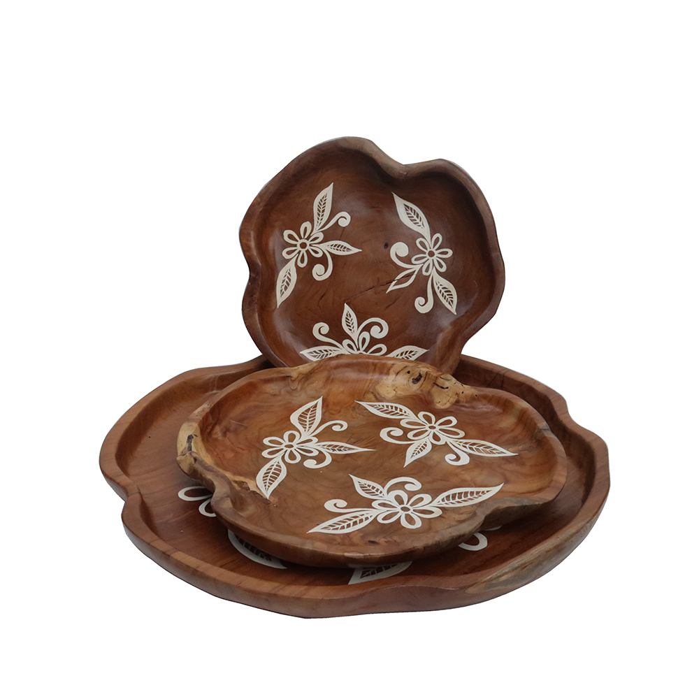  Wooden Tray Flower Painting