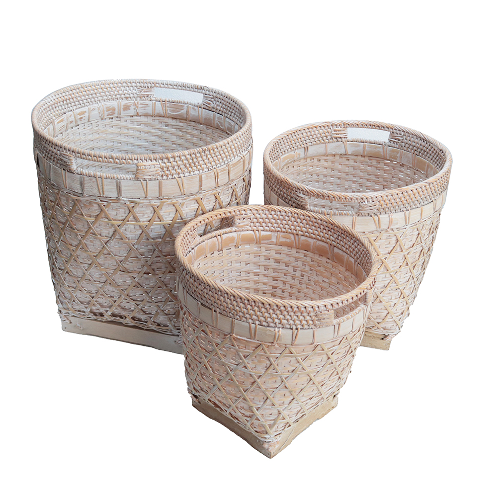 [20235081-2] Decorative / Basket Bamboo Basket