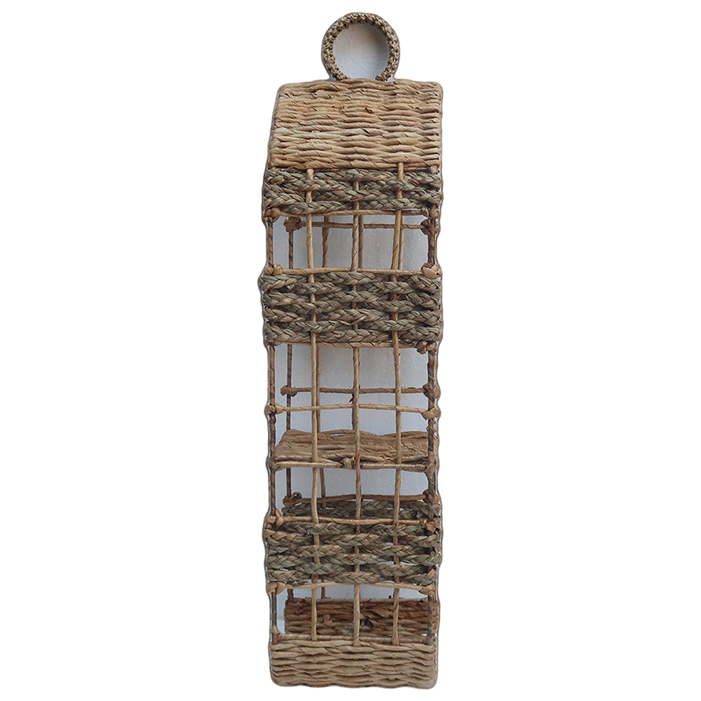 Wall Decor Rattan Seagrass Vintage Wicker Tiered Antique