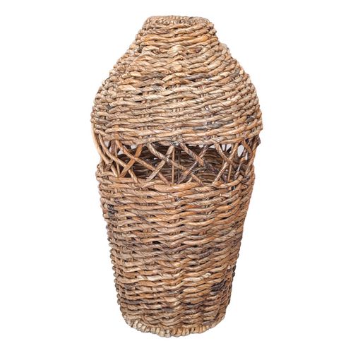Top Table Decor Banana Trees Rope Basket Antique