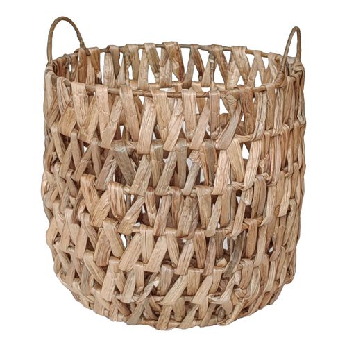 Top Table Decor Banana Tree Basket With Handle Antique
