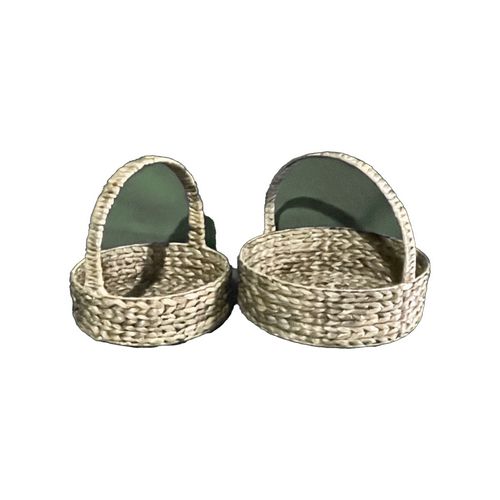 Top Table Decor Water Hyacinth Basket With Handle