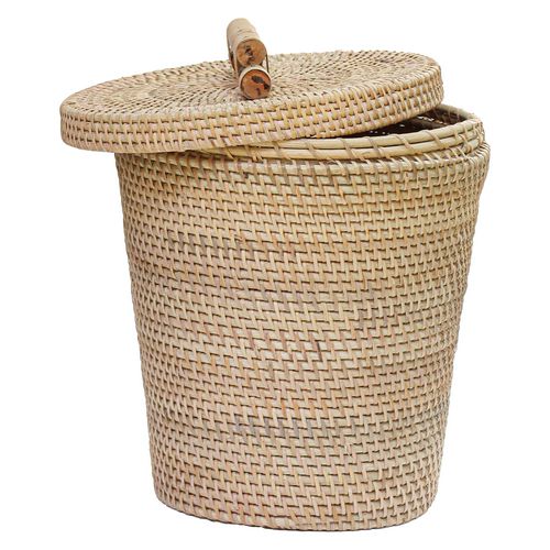 Decorative Rattan Round Laudry Basket