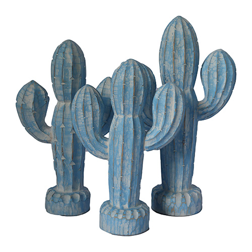 Decorative Wooden Figurine Blue